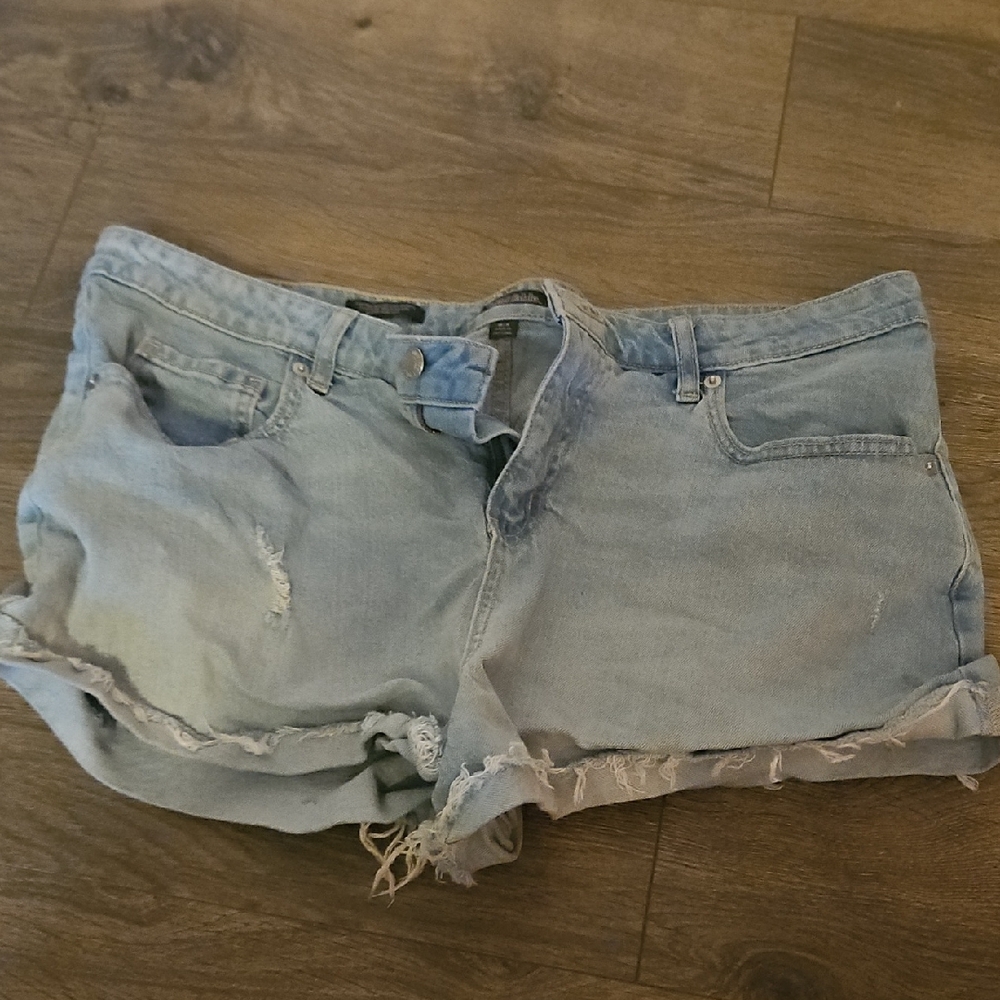Wild Fable Blue Jean Shorts Distressed Cut-Offs